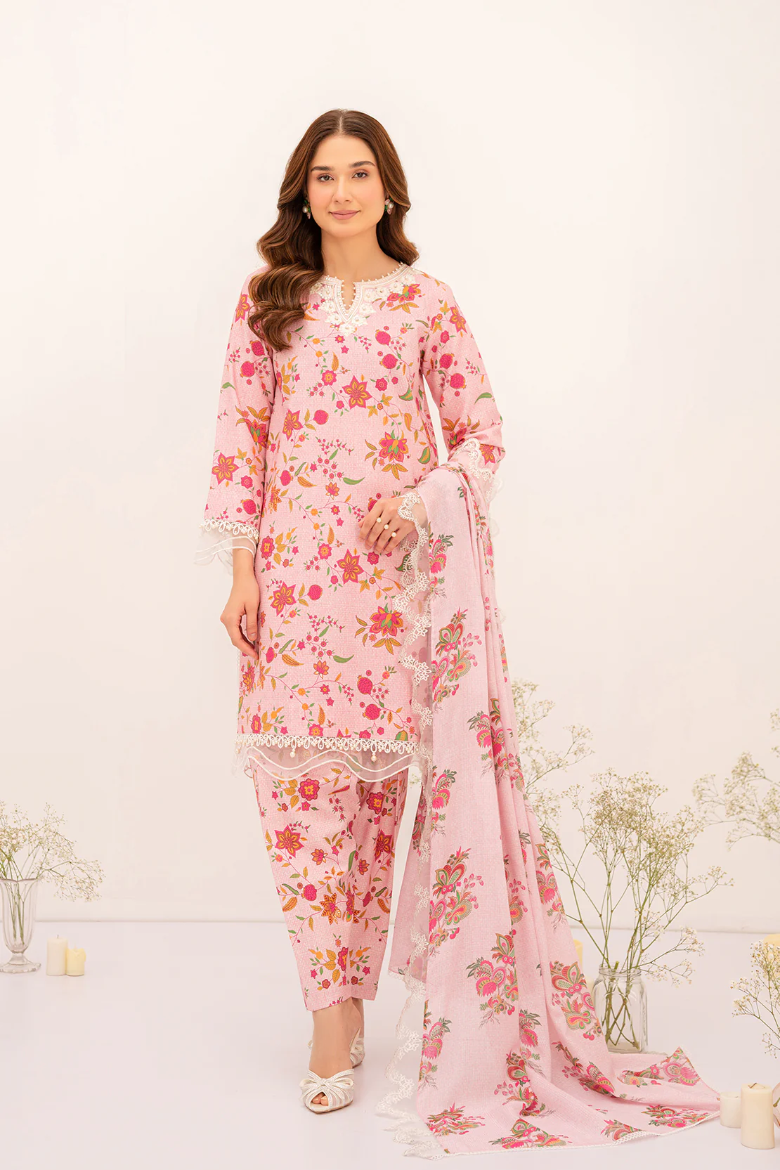 PRINTED - 3 PC LAWN SUIT