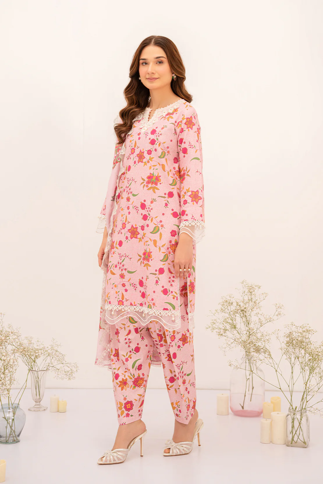 PRINTED - 3 PC LAWN SUIT - Image 2