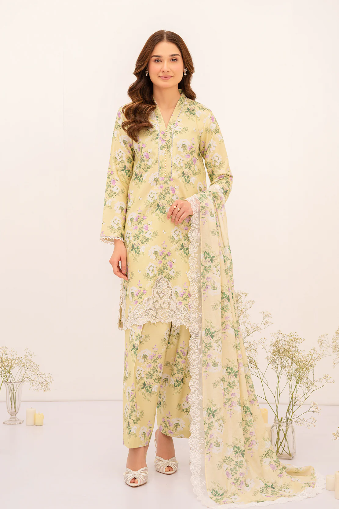 PRINTED - 3 PC LAWN SUIT
