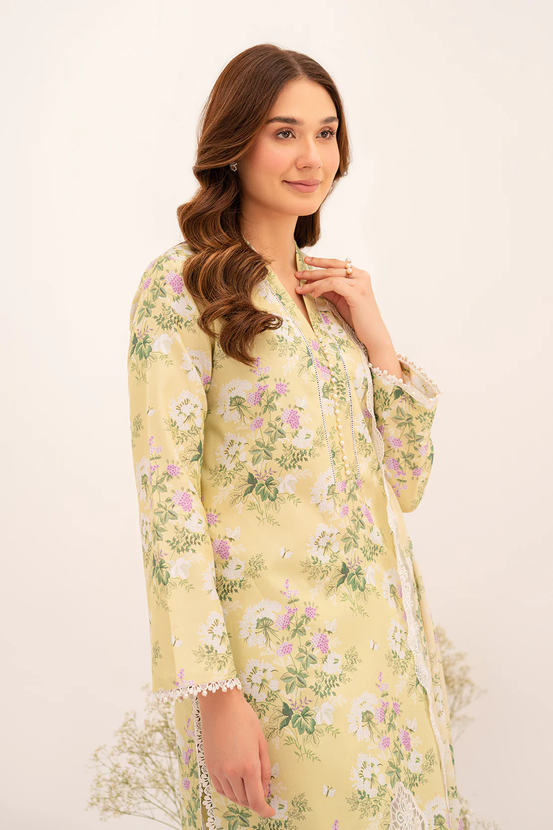 PRINTED - 3 PC LAWN SUIT - Image 4