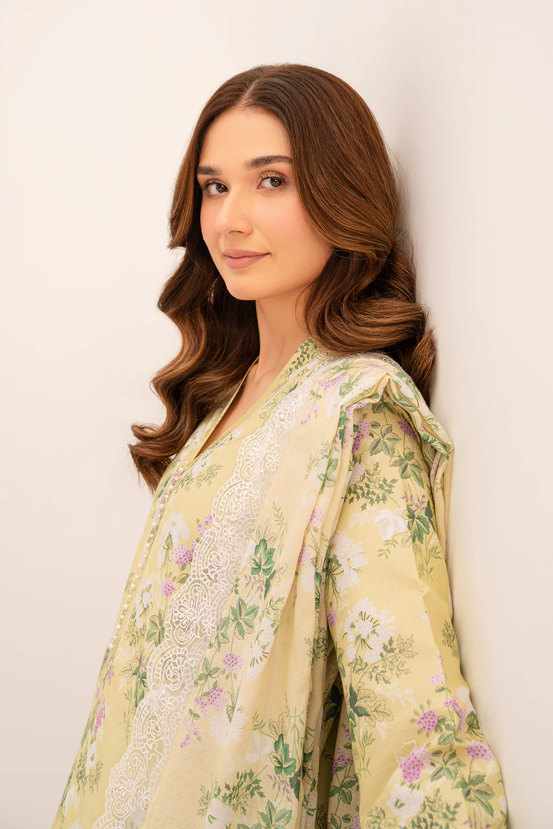 PRINTED - 3 PC LAWN SUIT - Image 9