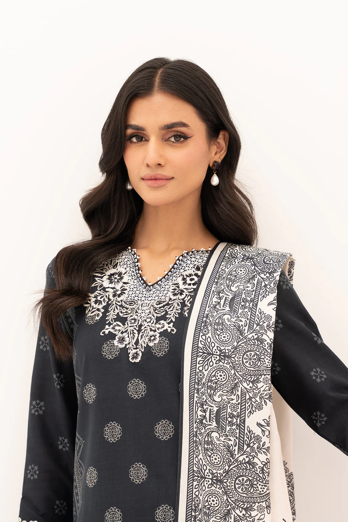 PRINTED - 3 PC LAWN SUIT - Image 2