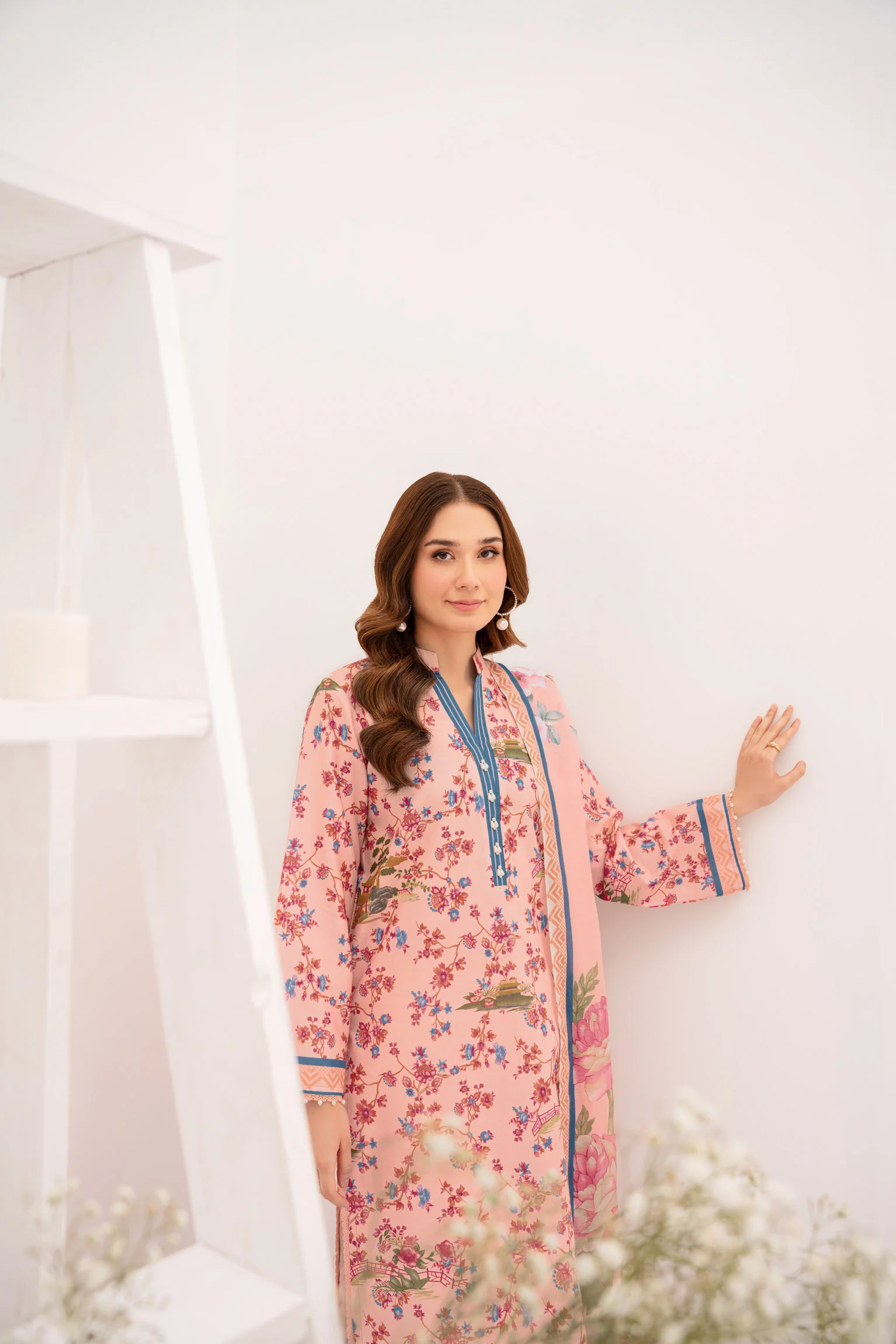 PRINTED - 3 PC LAWN SUIT - Image 7