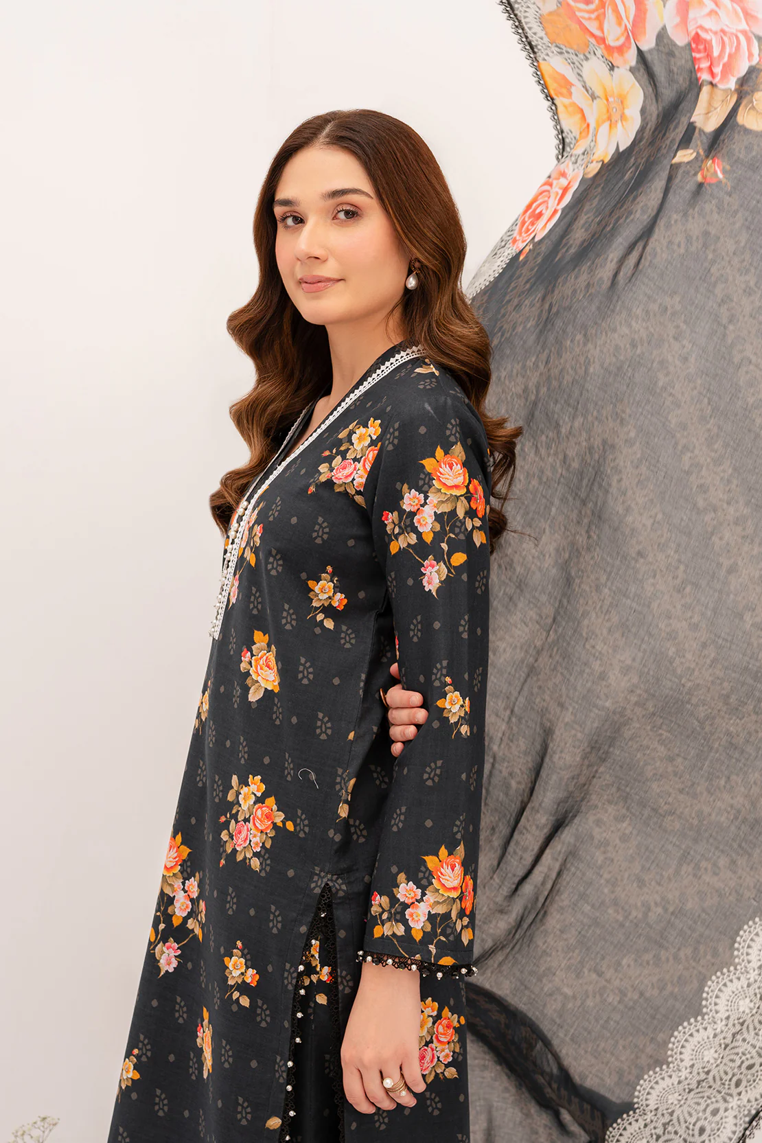 PRINTED - 3 PC LAWN SUIT - Image 3