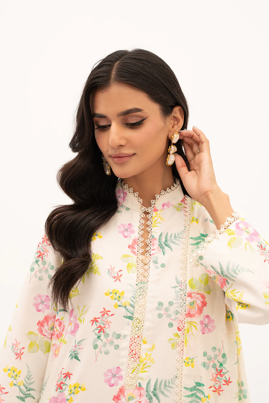 PRINTED - 3 PC LAWN SUIT - Image 2