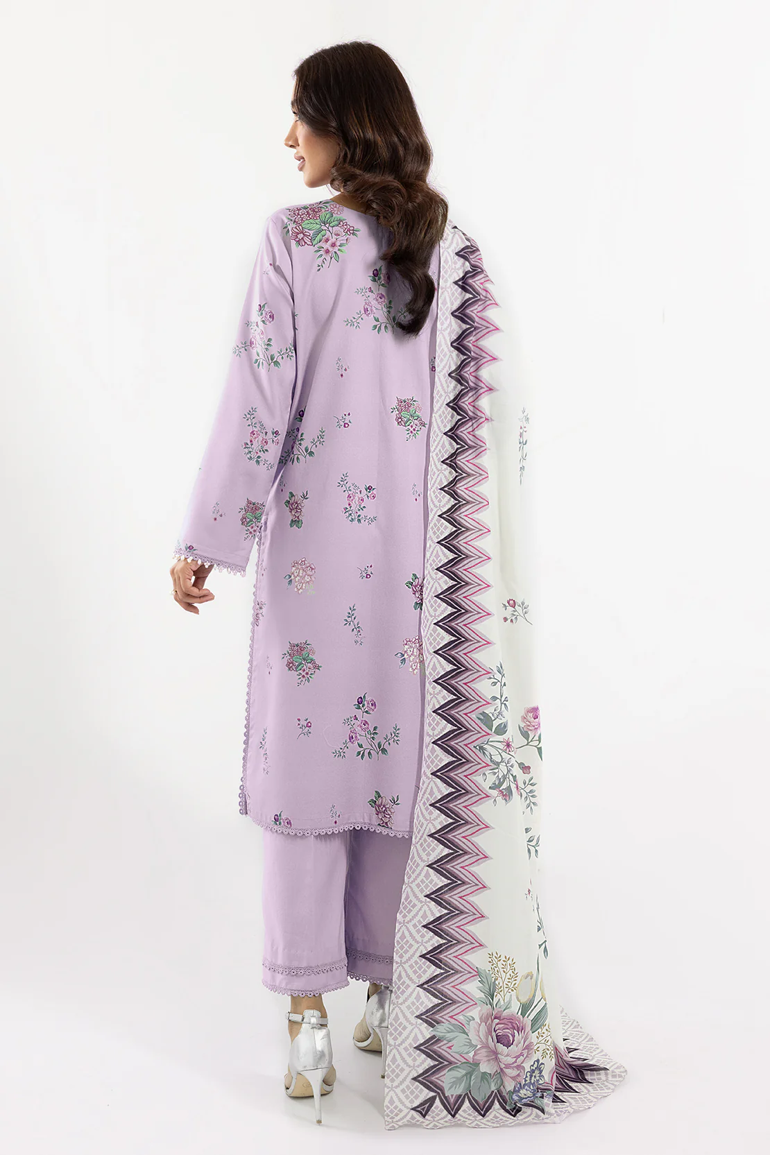 PRINTED - 3 PC LAWN SUIT - Image 2
