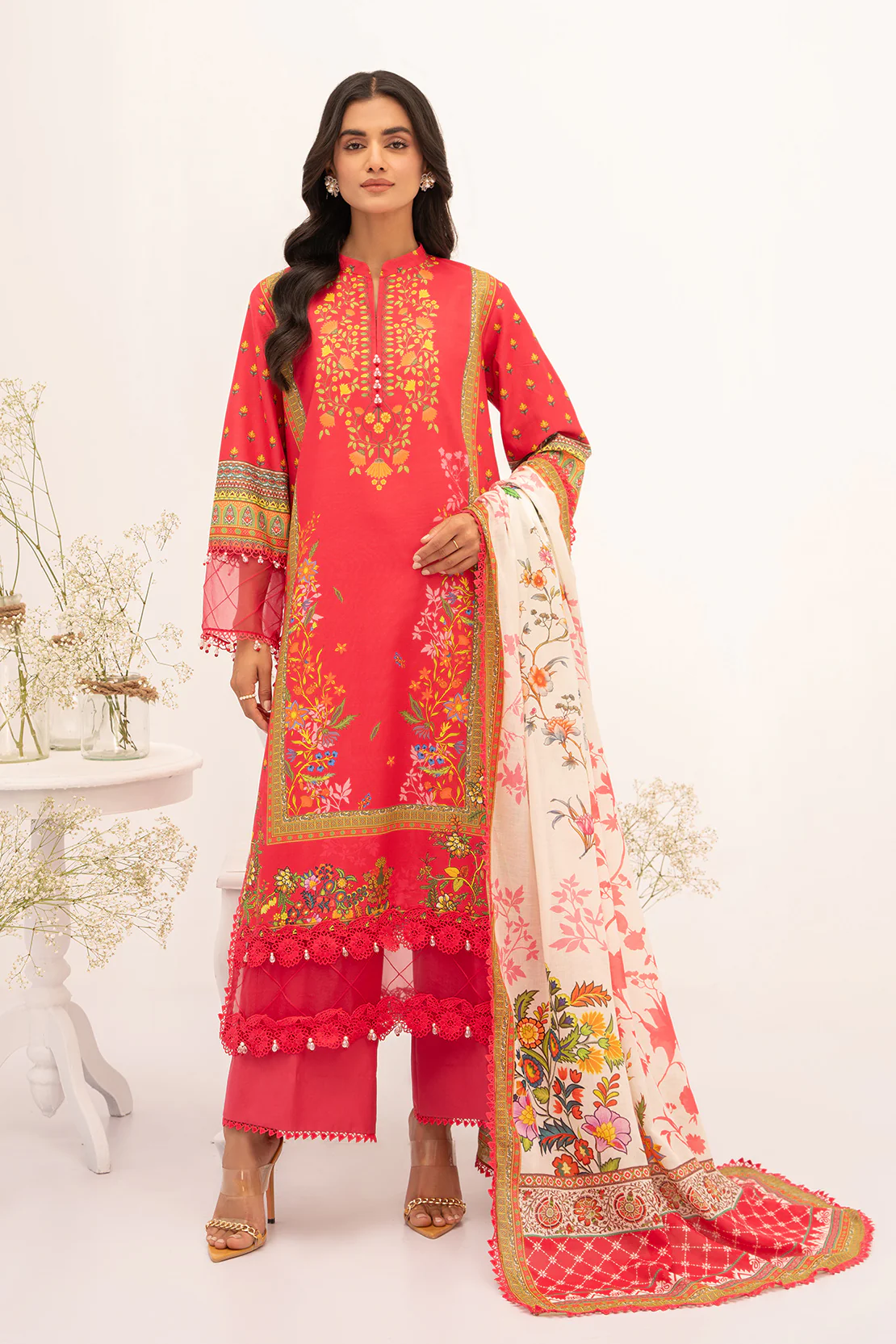 PRINTED - 3 PC LAWN SUIT