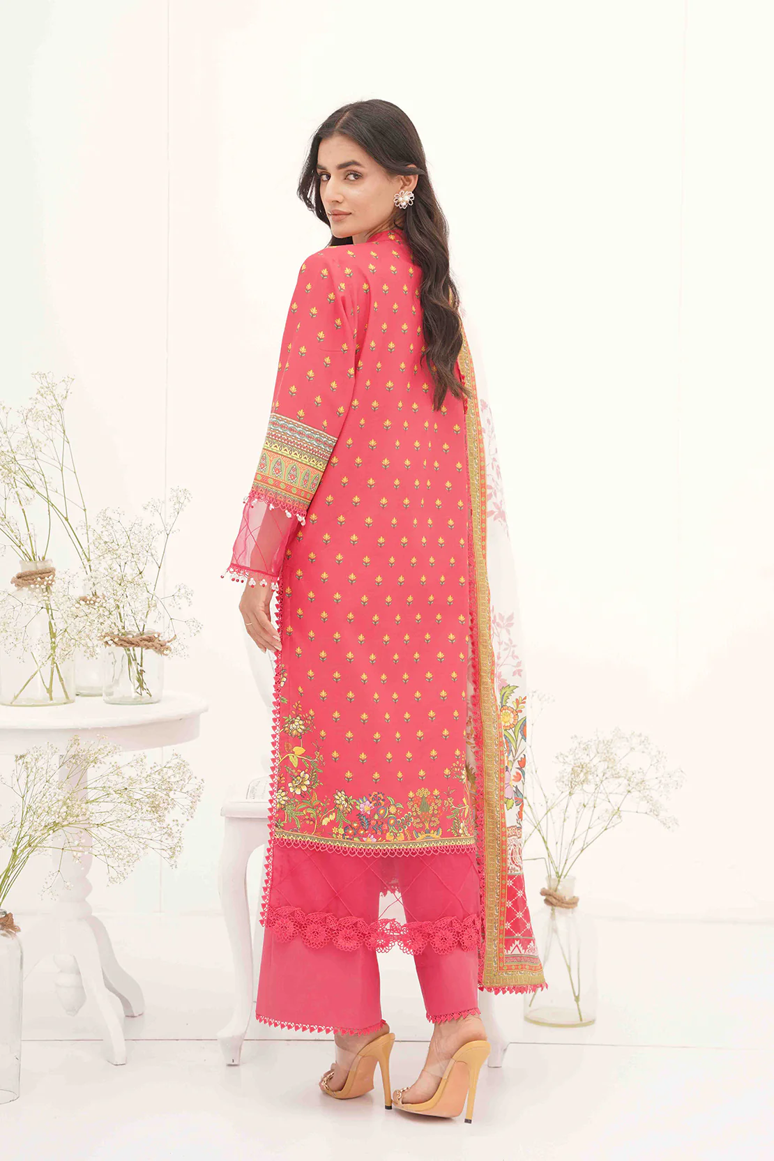 PRINTED - 3 PC LAWN SUIT - Image 7