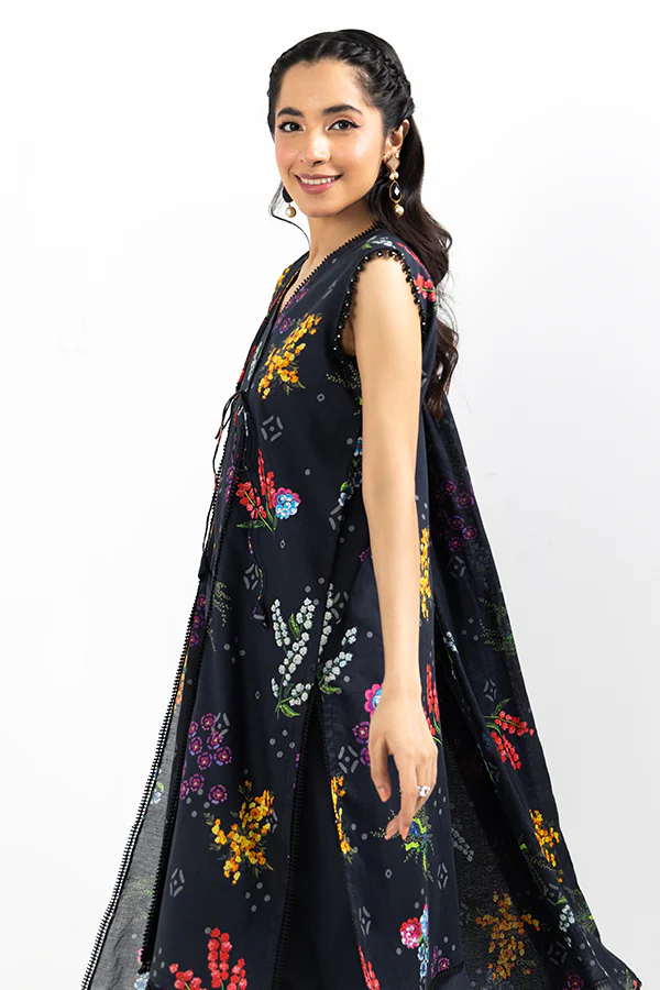 PRINTED - 3 PC LAWN SUIT - Image 5