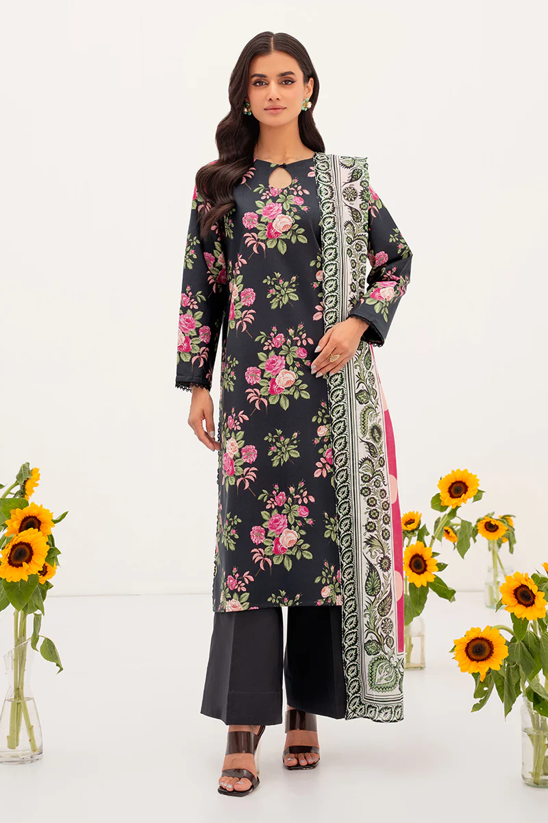 Printed - 3 Pc Lawn Suit (Stitched) - Image 5