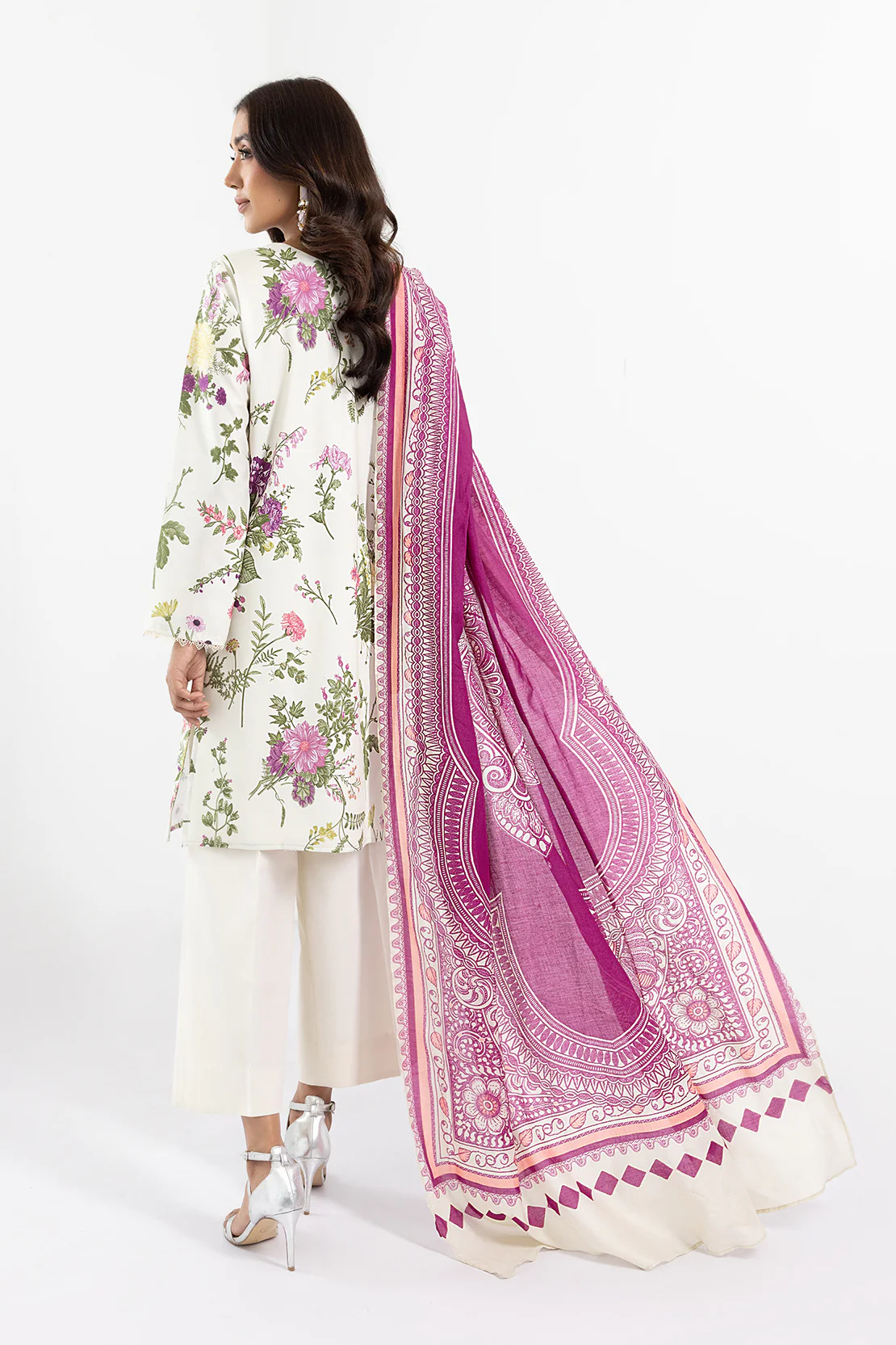 PRINTED - 3 PC LAWN SUIT (STITCHED) - Image 5
