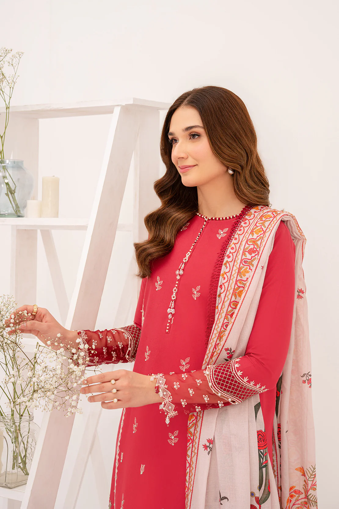 DYED - 3 PC LAWN SUIT - Image 2