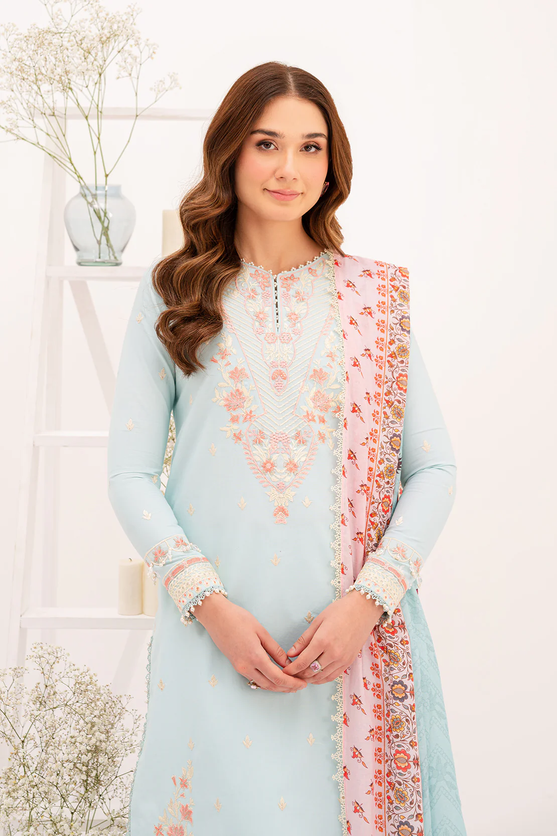 DYED - 3 PC LAWN SUIT - Image 4