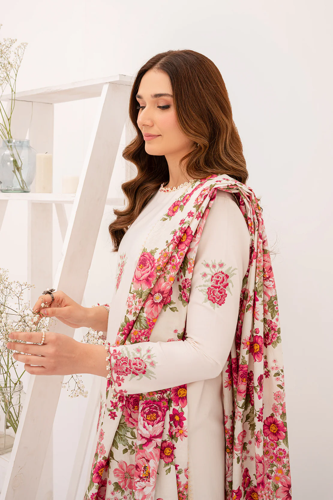 DYED - 3 PC LAWN SUIT - Image 6