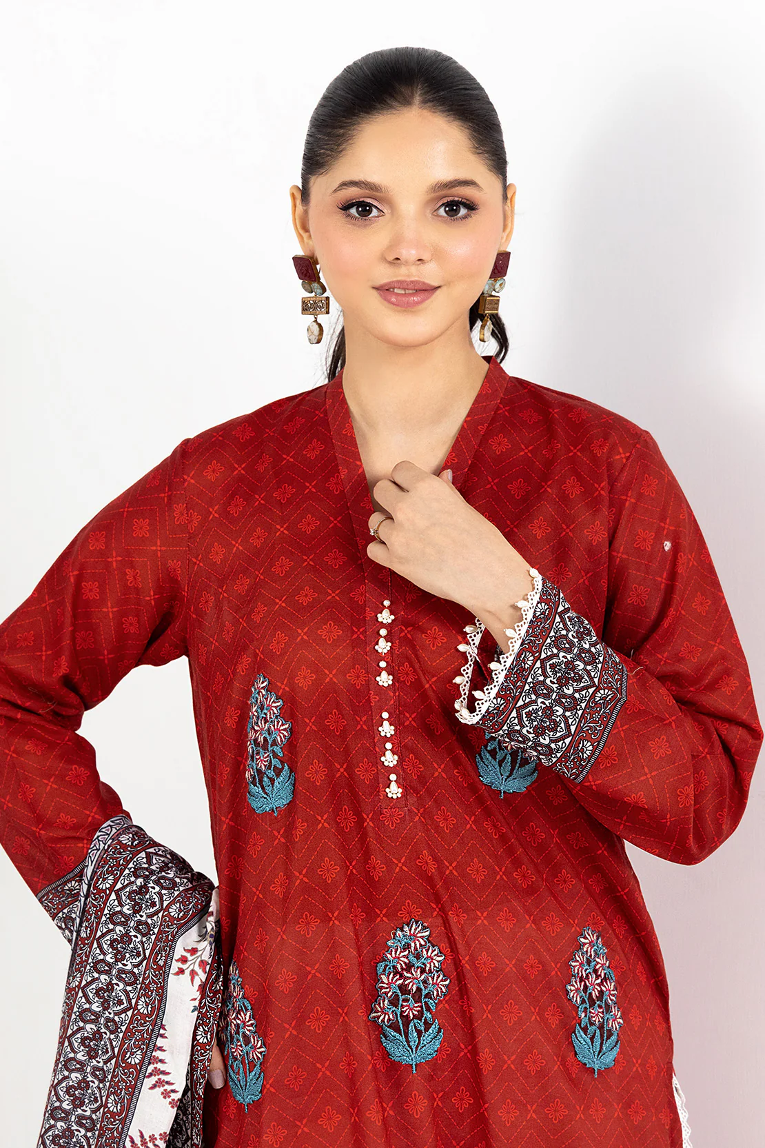 PRINTED - 2 PC LAWN SUIT - Image 4