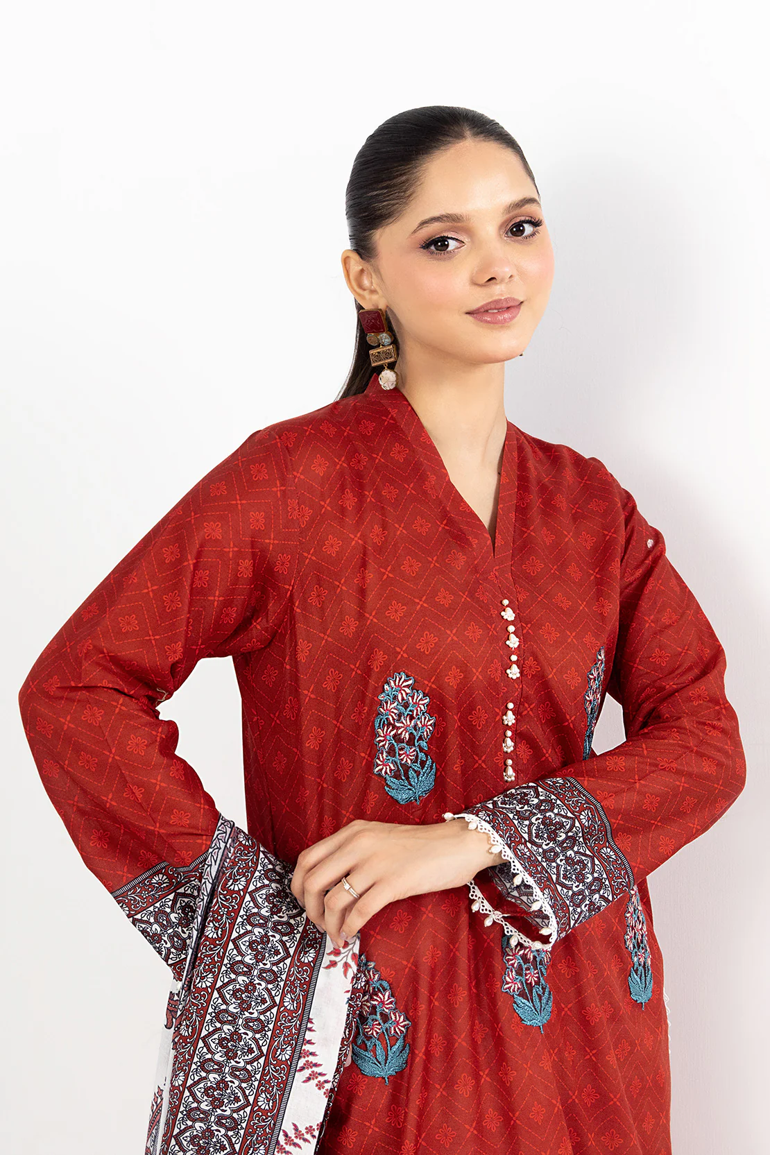 PRINTED - 2 PC LAWN SUIT - Image 6