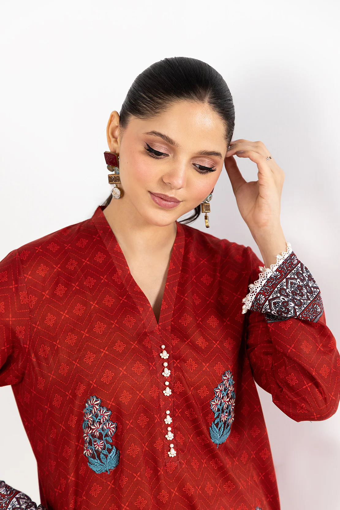 PRINTED - 2 PC LAWN SUIT - Image 7