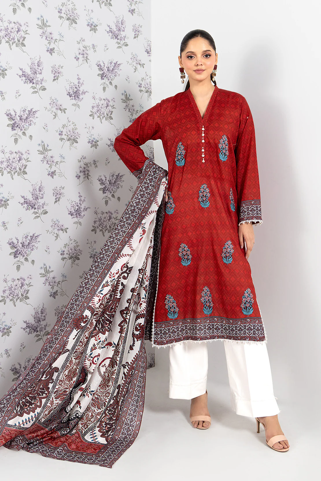 PRINTED - 2 PC LAWN SUIT - Image 9