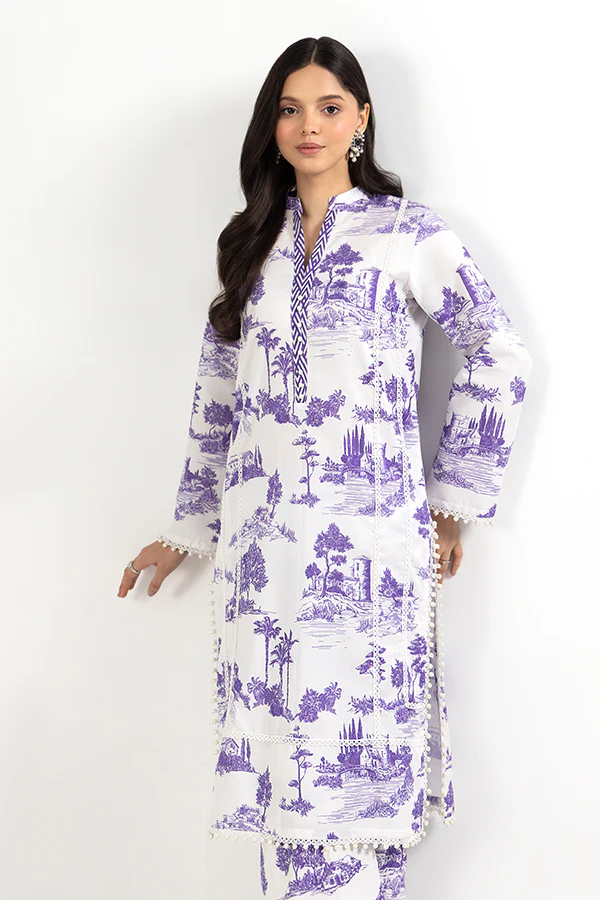 PRINTED - 2 PC LAWN SUIT - Image 5