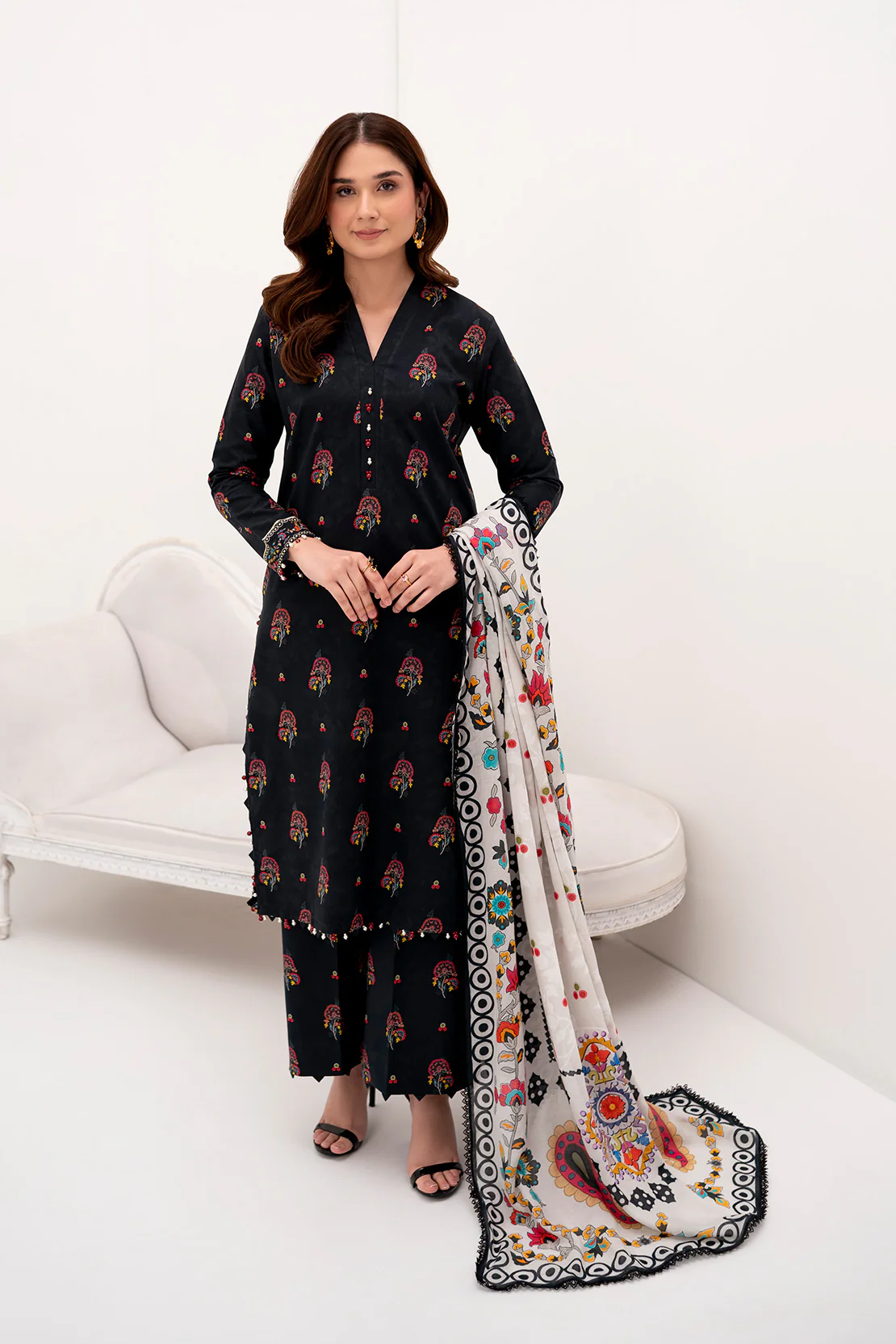 PRINTED - 3 PC LAWN SUIT