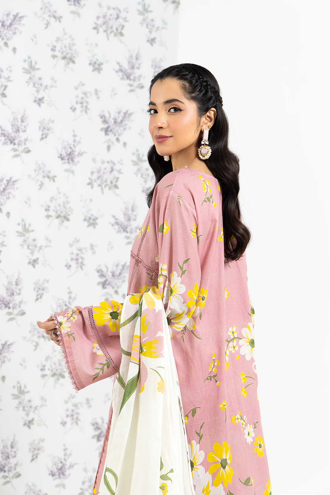 PRINTED - 3 PC LAWN SUIT - Image 6