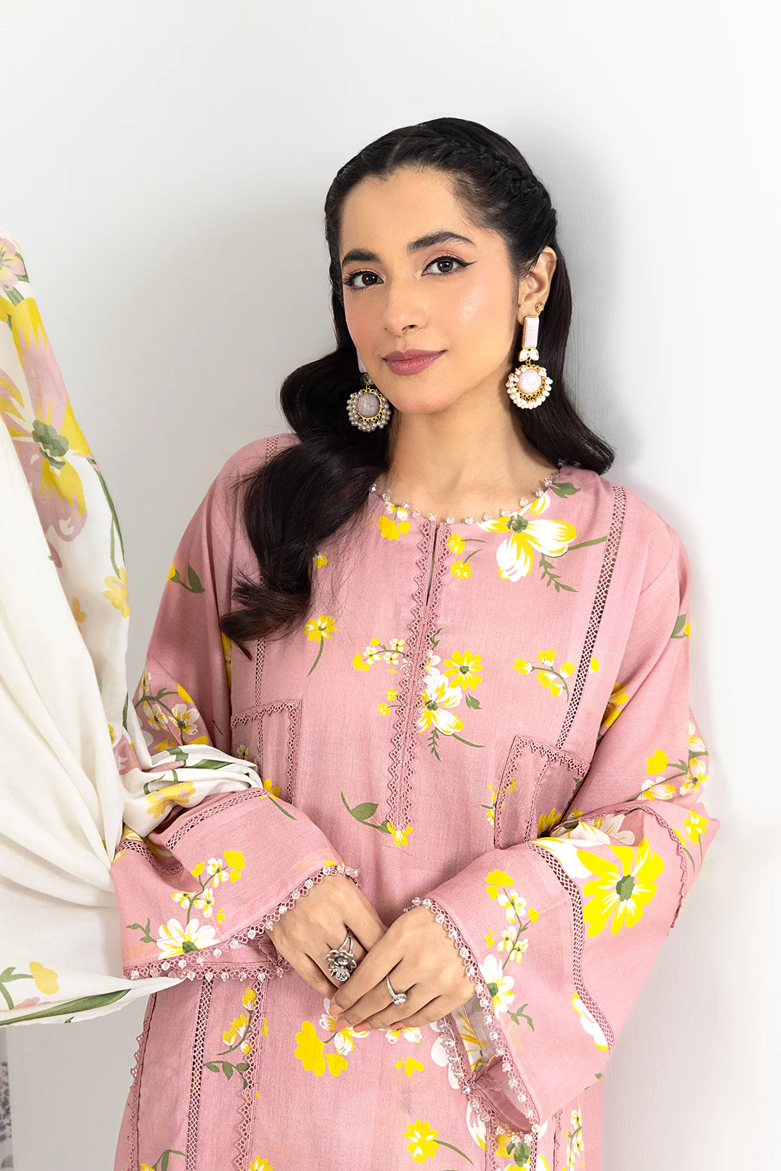 PRINTED - 3 PC LAWN SUIT - Image 7