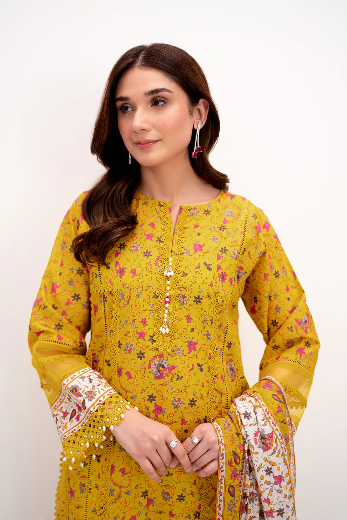 PRINTED - 3 PC LAWN SUIT - Image 6