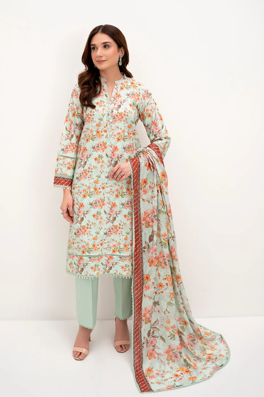 PRINTED - 3 PC LAWN SUIT
