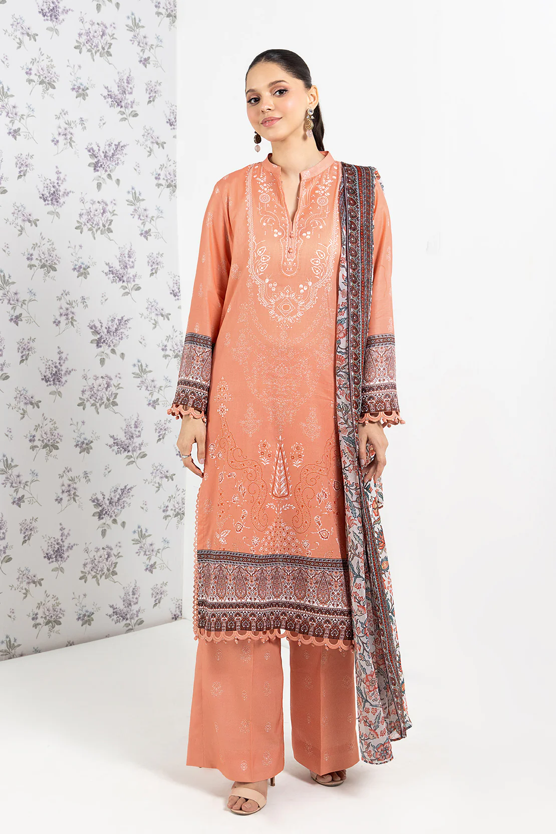 PRINTED - 3 PC LAWN SUIT