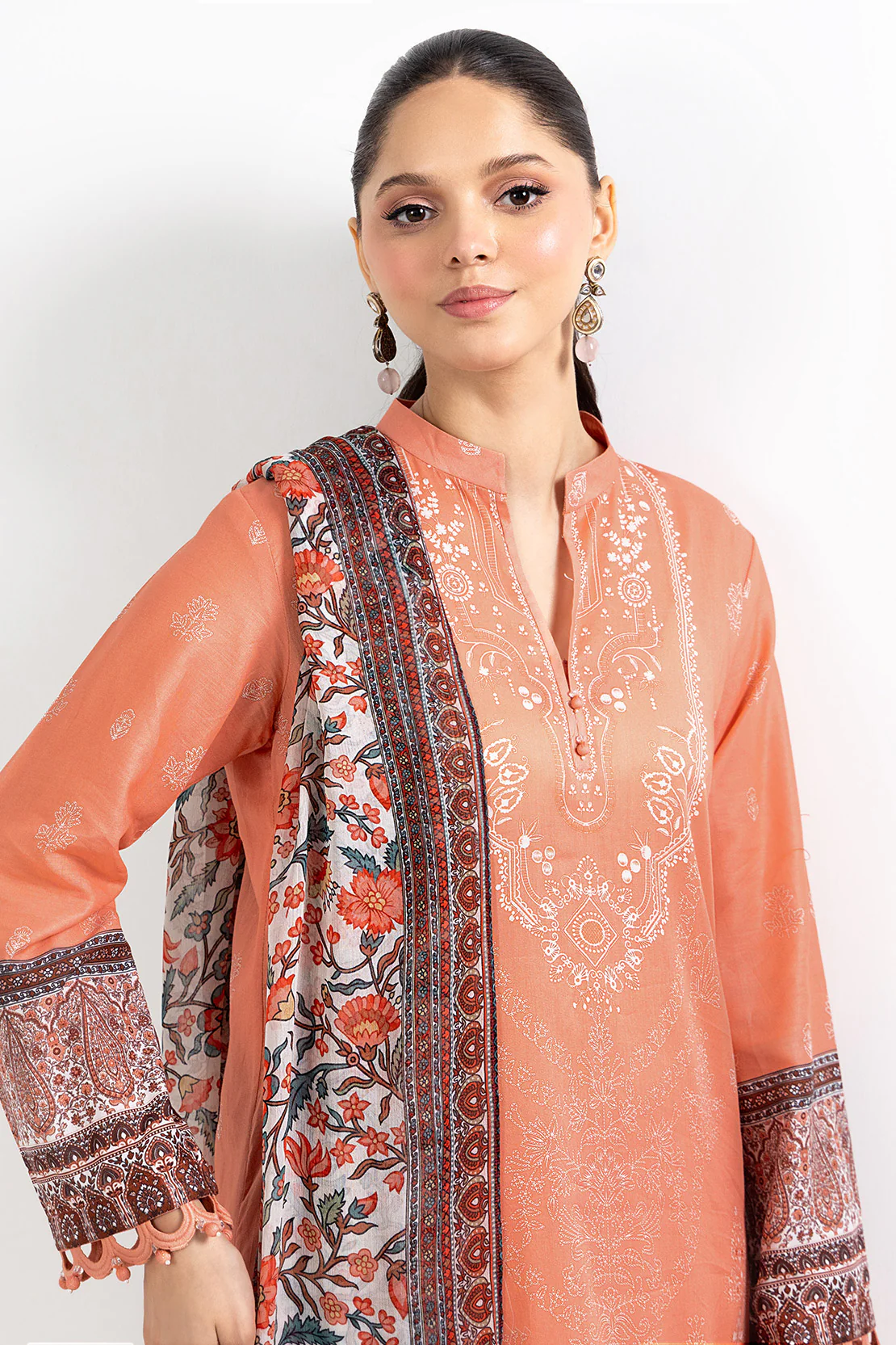 PRINTED - 3 PC LAWN SUIT - Image 6
