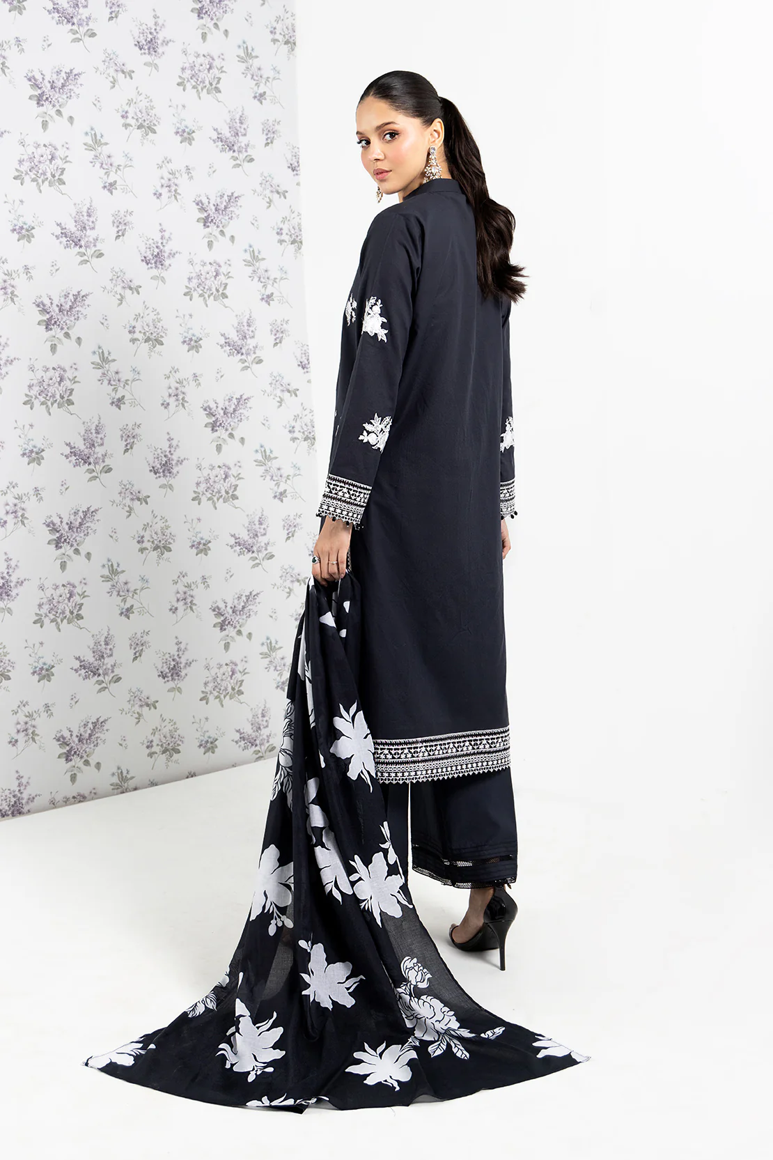 PRINTED - 3 PC LAWN SUIT - Image 2