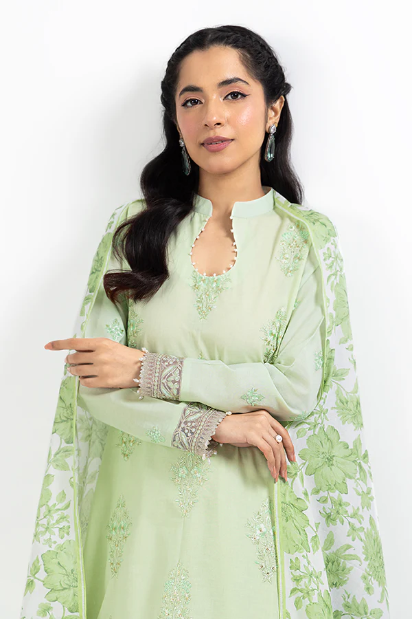 PRINTED - 3 PC LAWN SUIT - Image 2