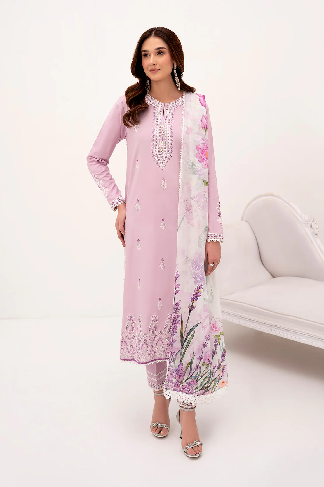 PRINTED - 3 PC LAWN SUIT