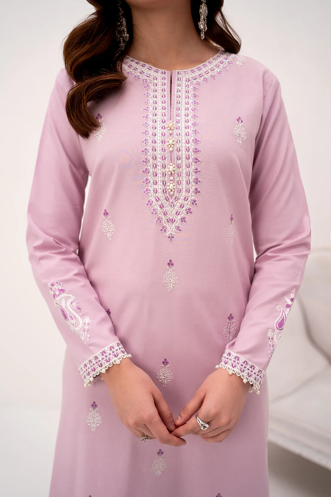 PRINTED - 3 PC LAWN SUIT - Image 4