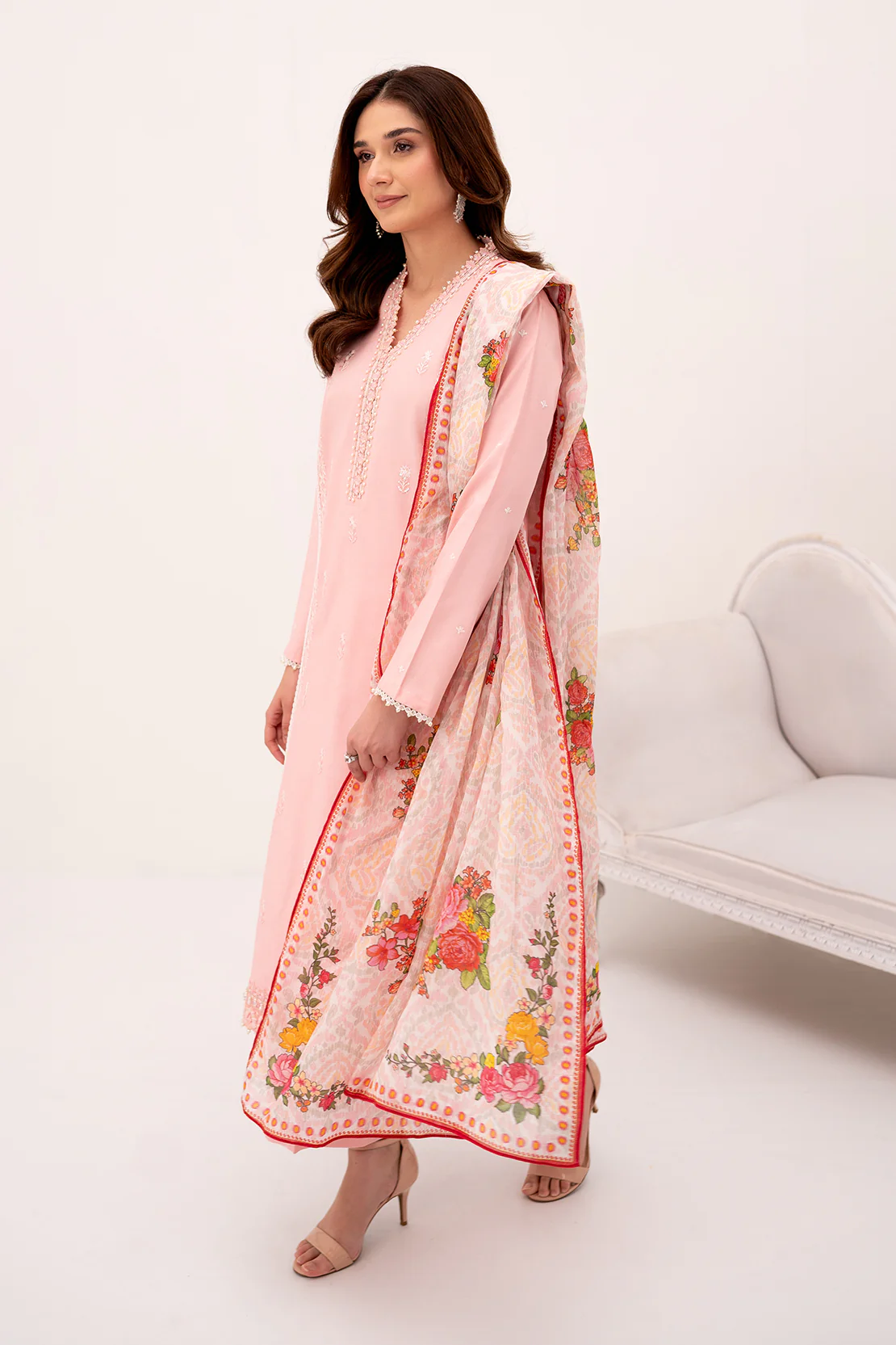 PRINTED - 3 PC LAWN SUIT - Image 6