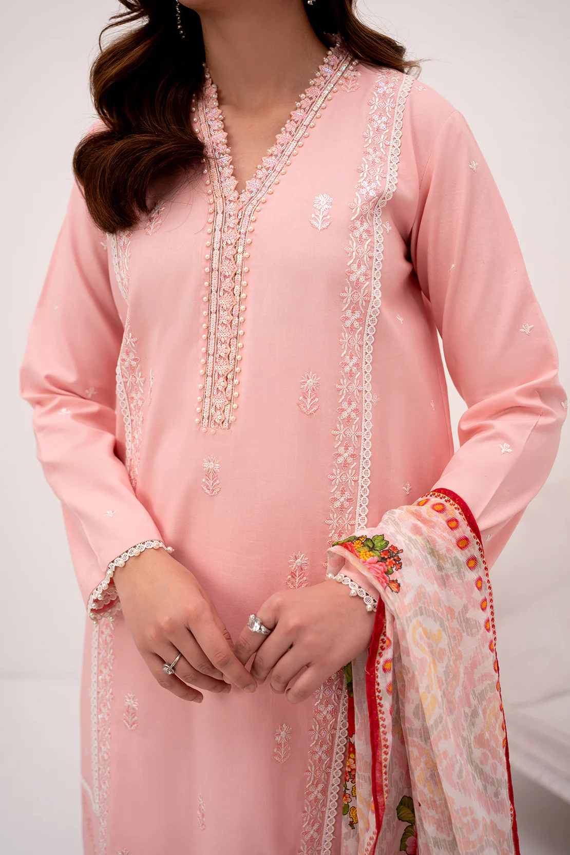 PRINTED - 3 PC LAWN SUIT - Image 7