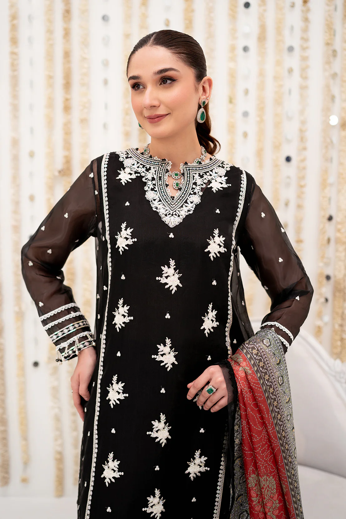 3 PC ORGANZA SUIT - Image 3