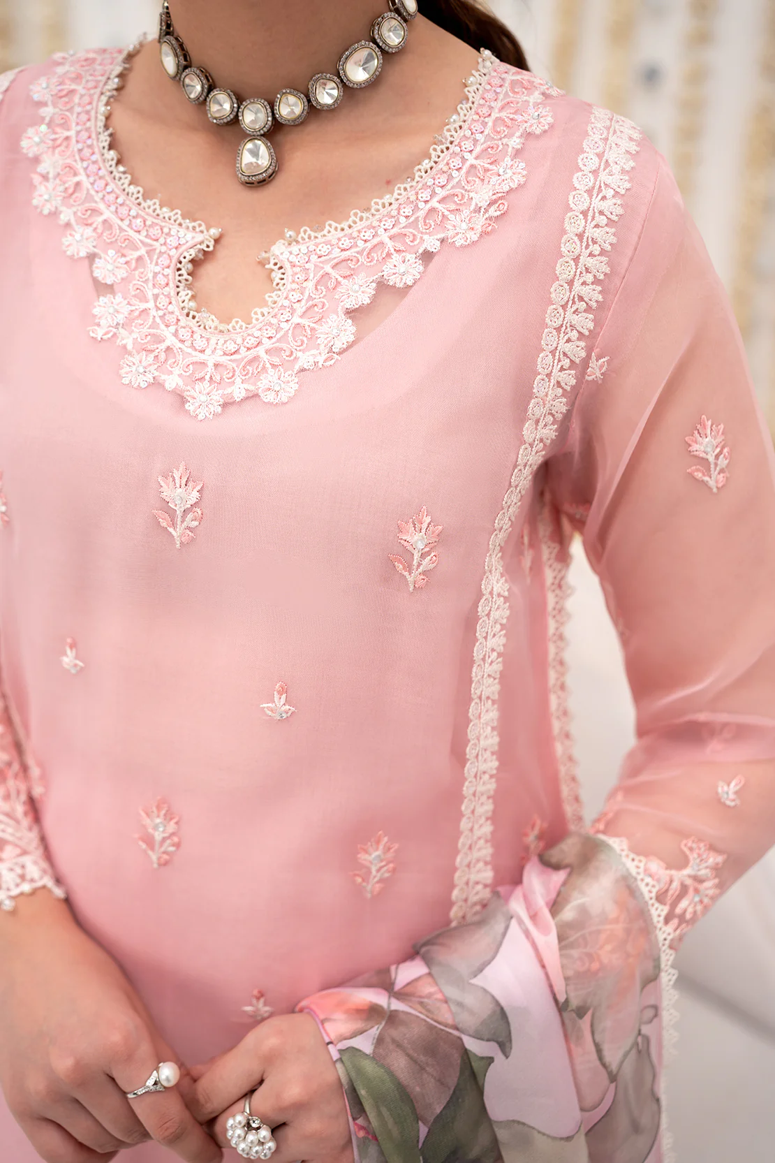 3 PC ORGANZA SUIT - Image 4