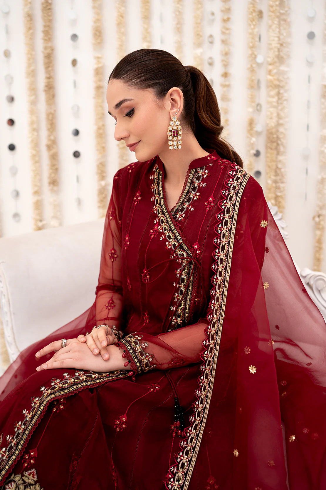 3 PC ORGANZA SUIT - Image 3