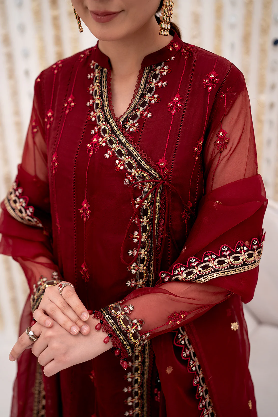 3 PC ORGANZA SUIT - Image 5