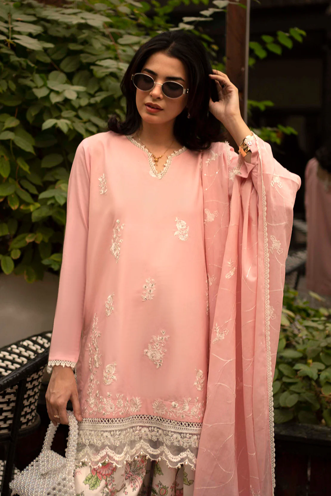 Embroidered - 3 Pc Lawn Suit (Lawn Dupatta) - Image 4
