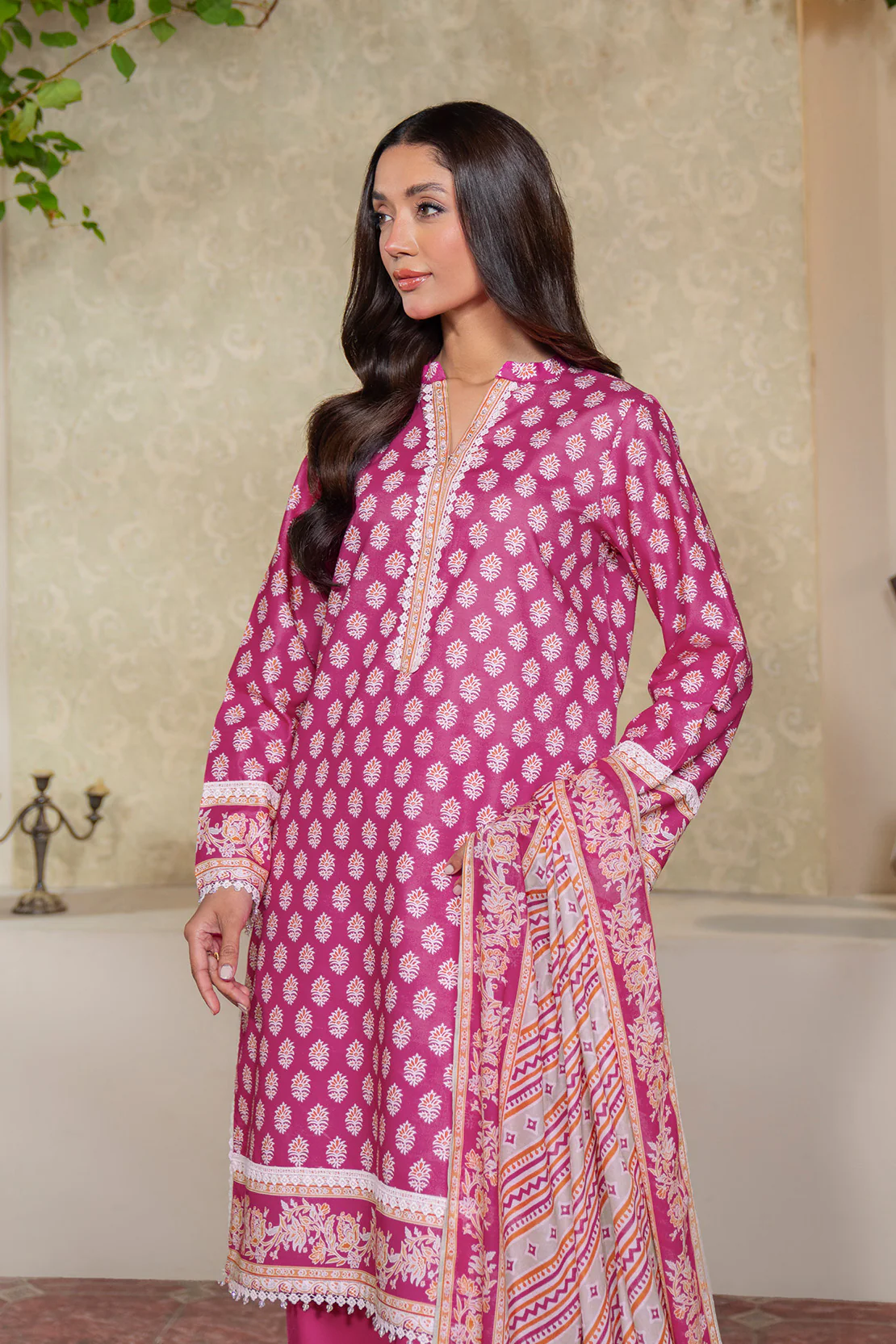 Printed - 2 Pc Lawn Suit (Lawn Dupatta) - Image 5