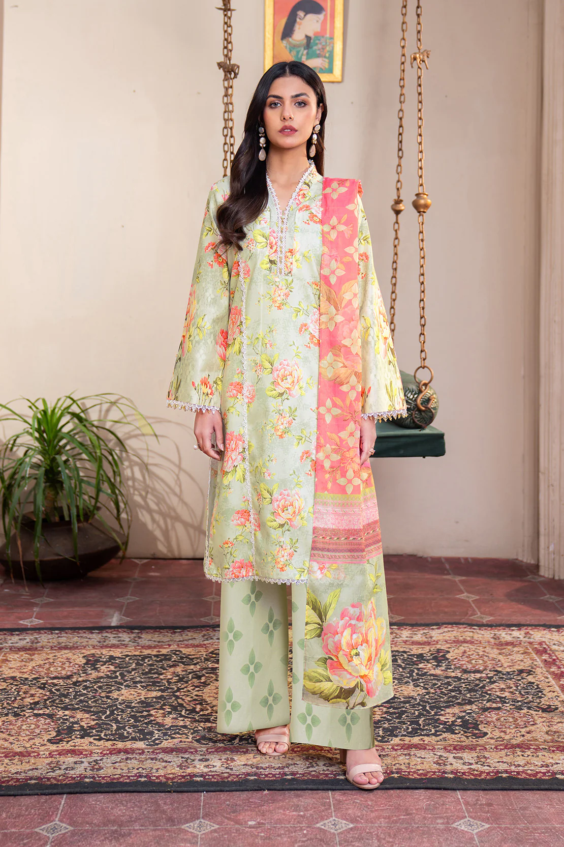 Printed - 3 Pc Lawn Suit (Lawn Dupatta)
