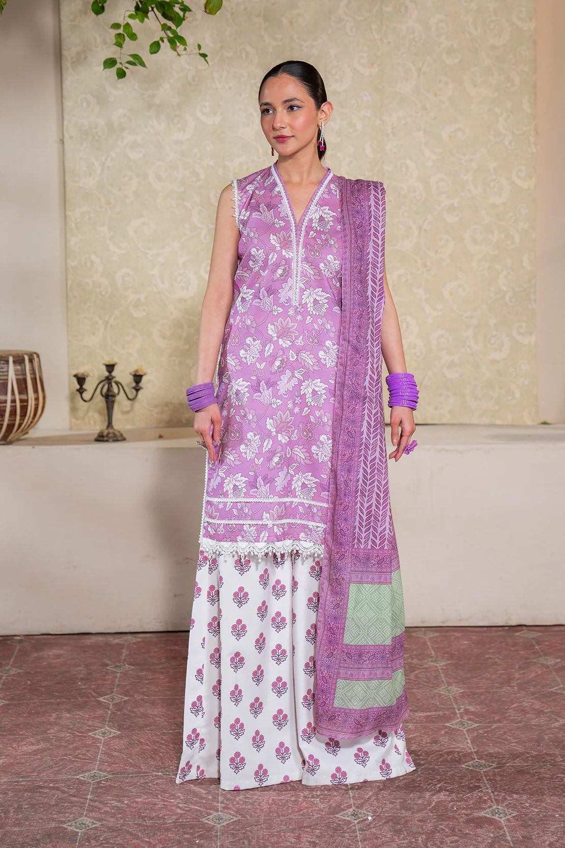 Printed - 3 Pc Lawn Suit (Lawn Dupatta)