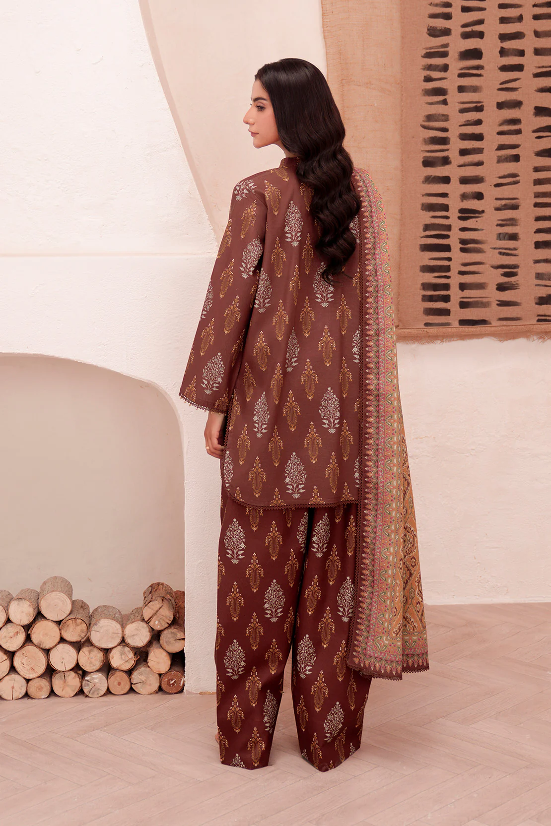 Printed - 3 Pc Lawn Suit (Lawn Dupatta) - Image 5