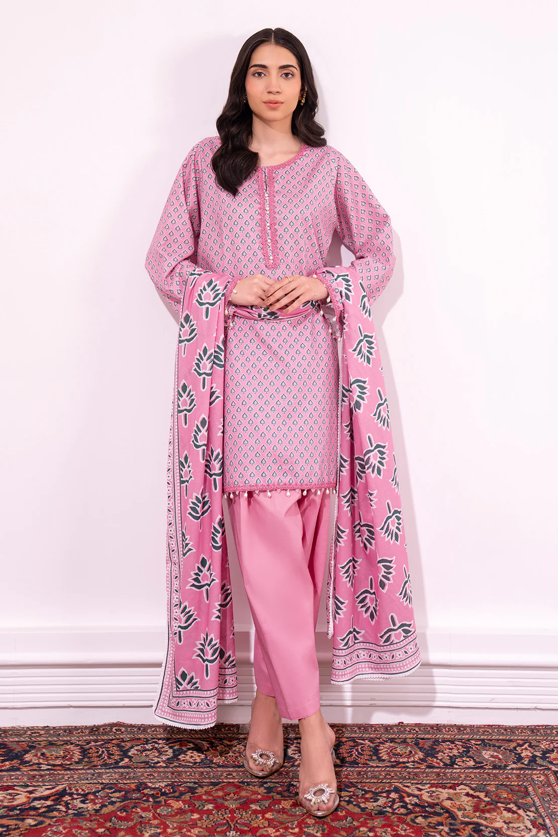 Printed - 2 Pc Lawn Suit (Lawn Dupatta) - Image 4