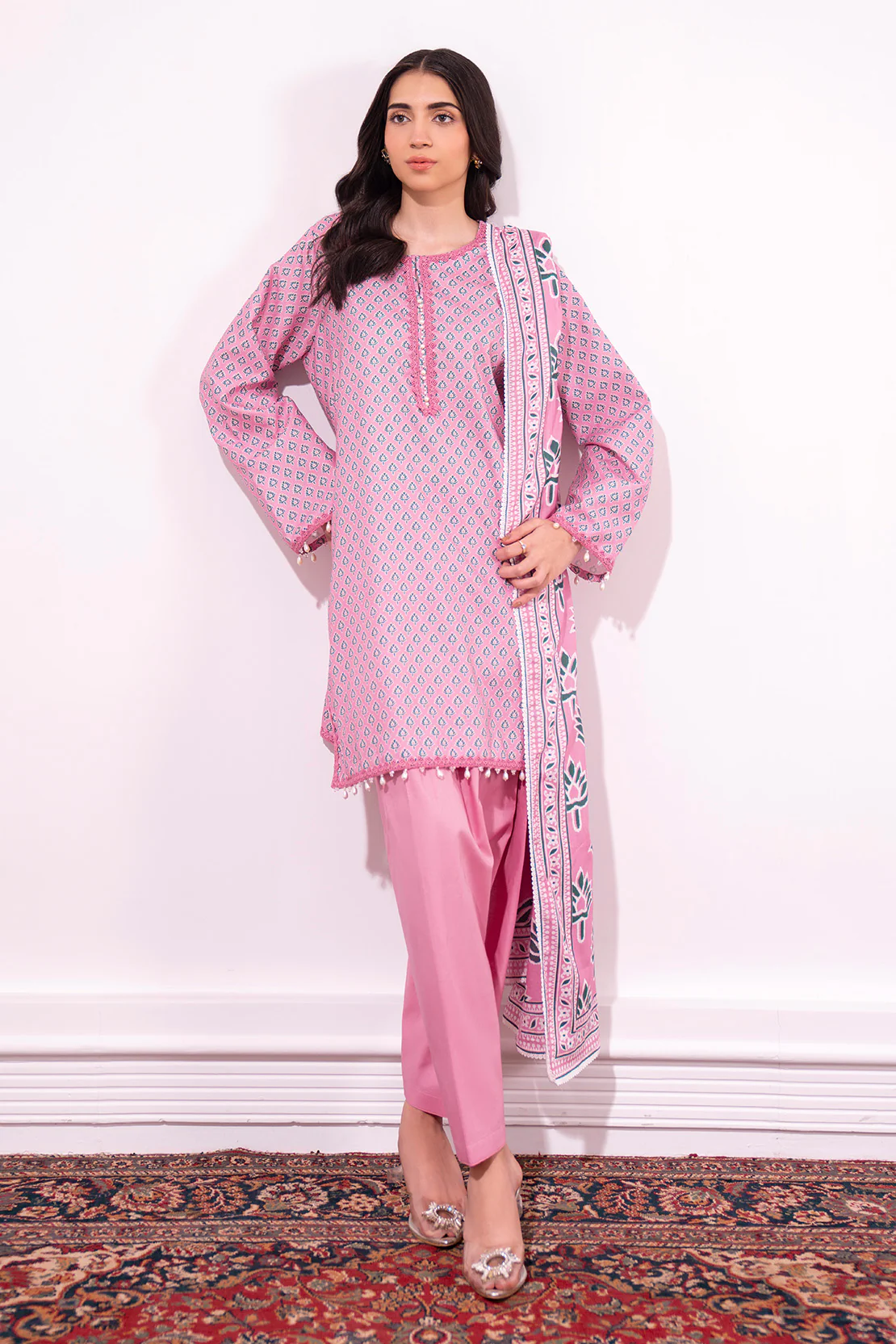 Printed - 2 Pc Lawn Suit (Lawn Dupatta) - Image 7