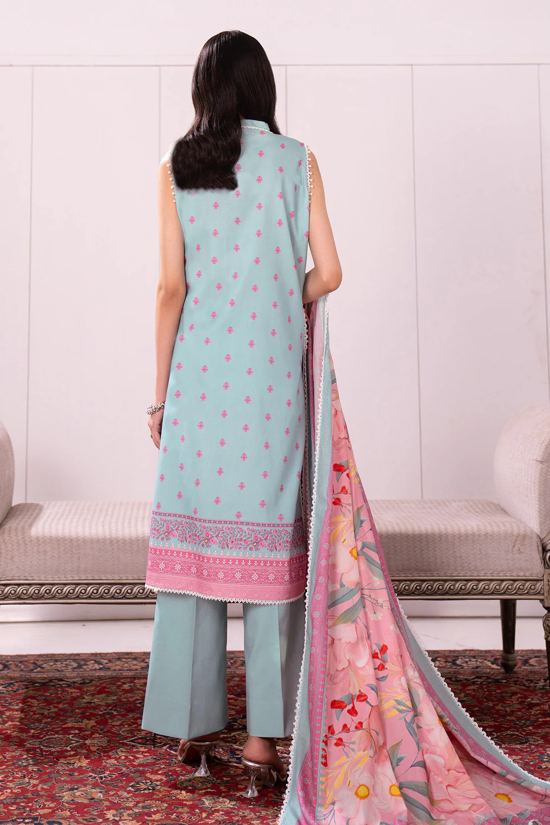 Printed - 3 Pc Lawn Suit - Image 5