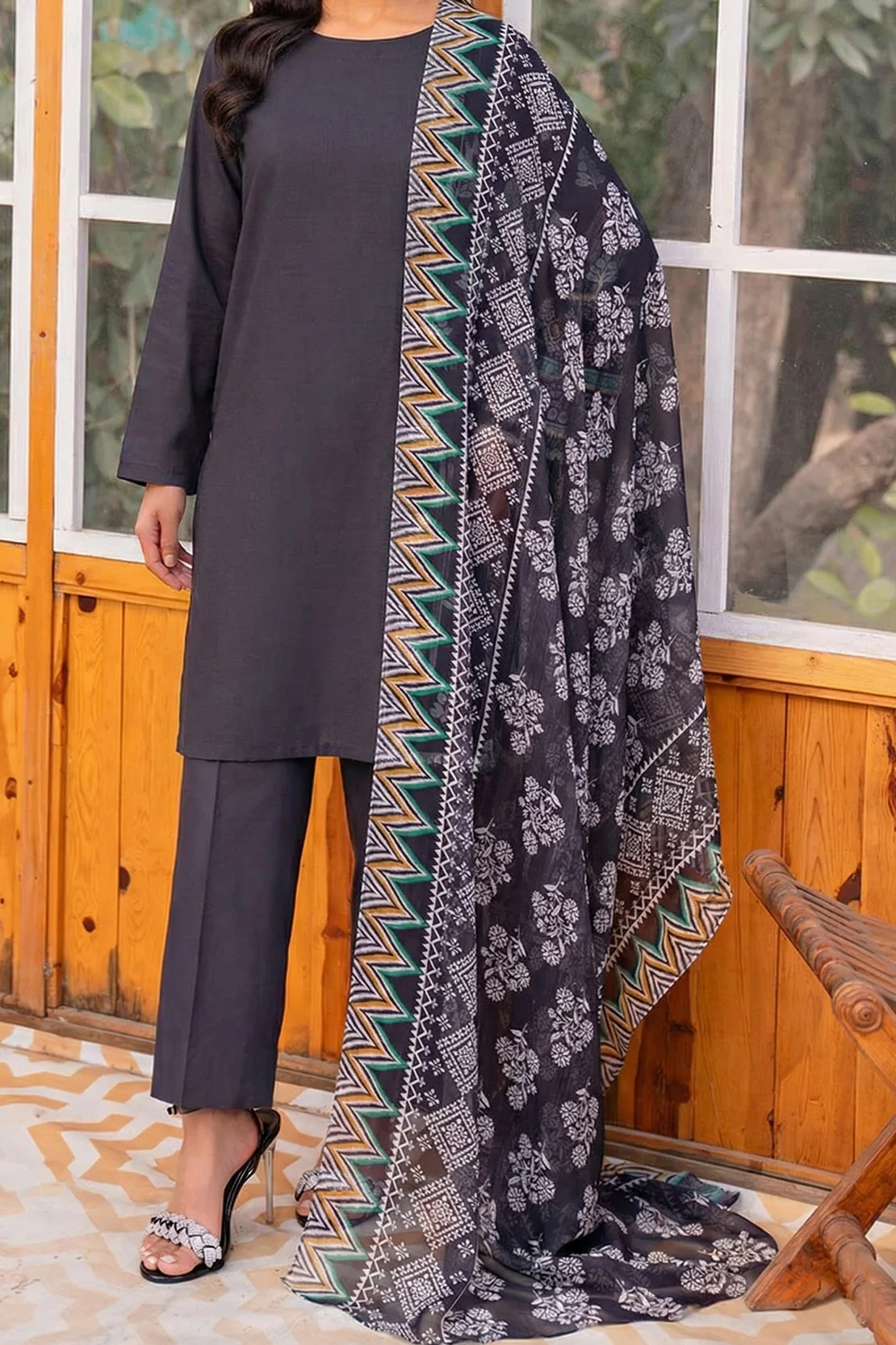 Printed - 1 Pc Chiffon Dupatta