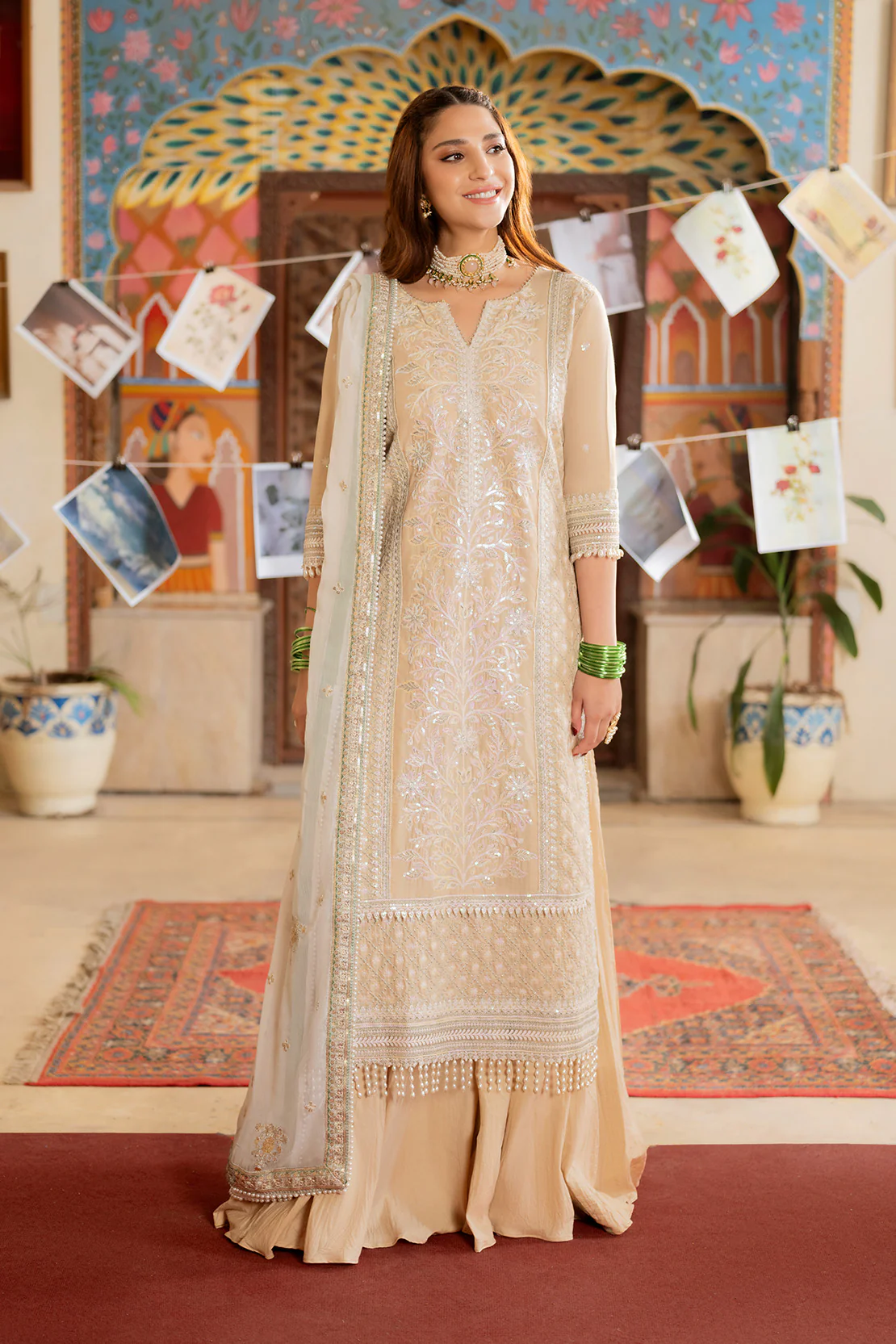 Embroidered - 3 Pc Lawn Suit (Chiffon Dupatta)